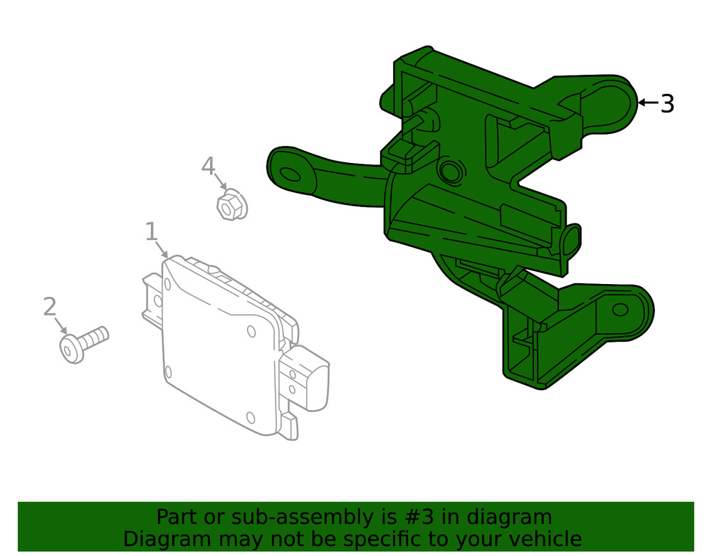 Genuine Volkswagen Mount Bracket 17A-907-455-C