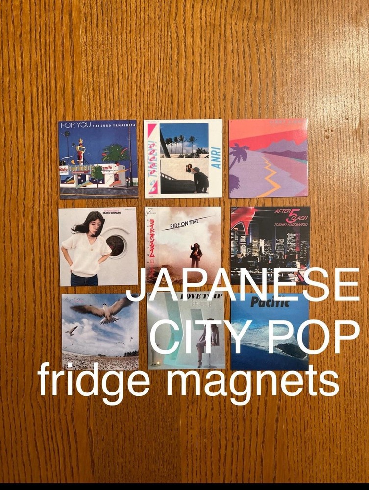 Japanese City Pop FRIDGE MAGNETS