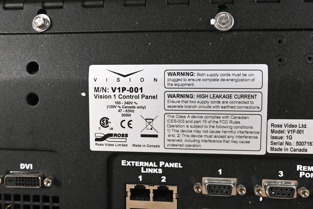 Ross Vision MD-X Live Production Engine with Vision 1 Control Panel CG00QYA