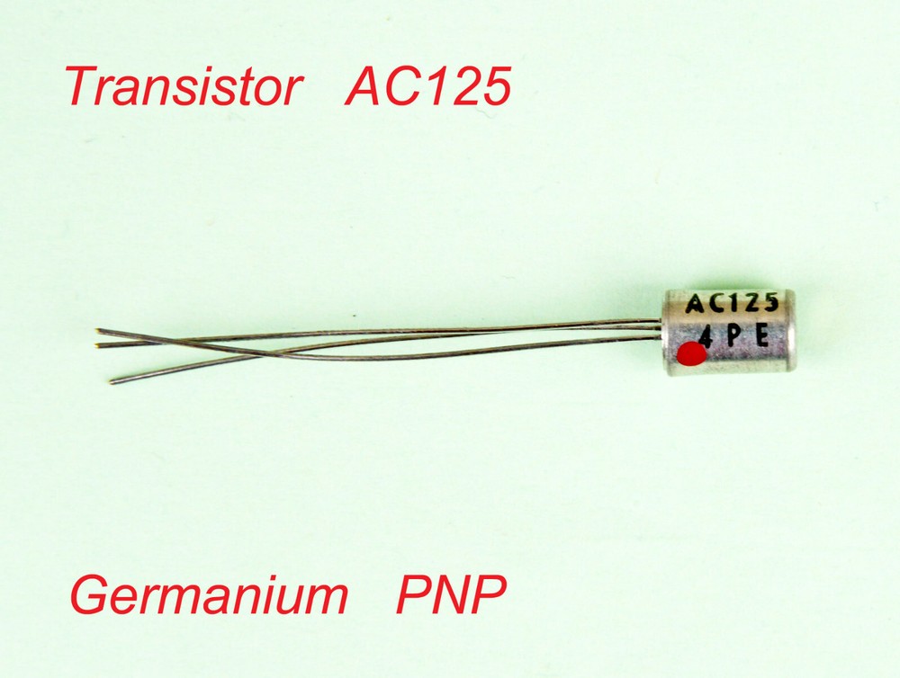 TRANSISTOR, AC125, GE PNP, TO-1, 5 Pack.