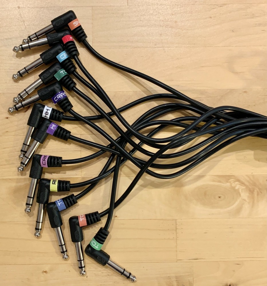 12 Cable Snake Wire Harness Kit for ddrum DDTi Drum Trigger Interface