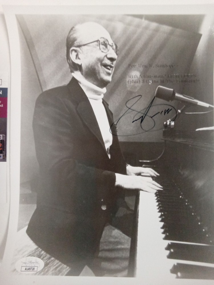 Sammy Cahn Signed 8x10 B&W Photograph JSA -* #