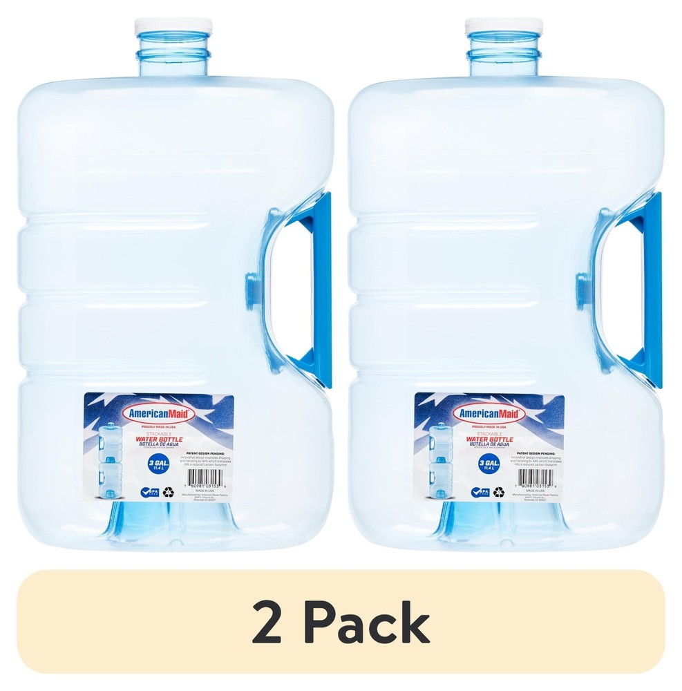 American Maid 3 Gallon Water Jug Stackable Refillable 2 Pack Set 2 Pack