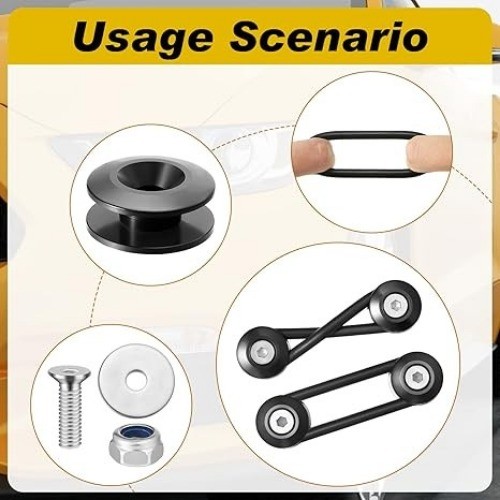 44 Pieces Bumper Quick Release Kit, Quick Release Front Rear Bumper Fasteners Bu