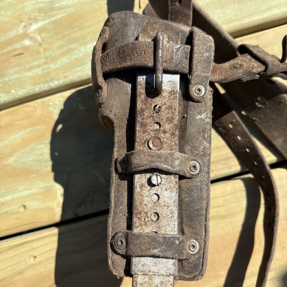 Vintage Pair BUCKINGHAM Climbing Spikes/ Lineman Pole-Tree