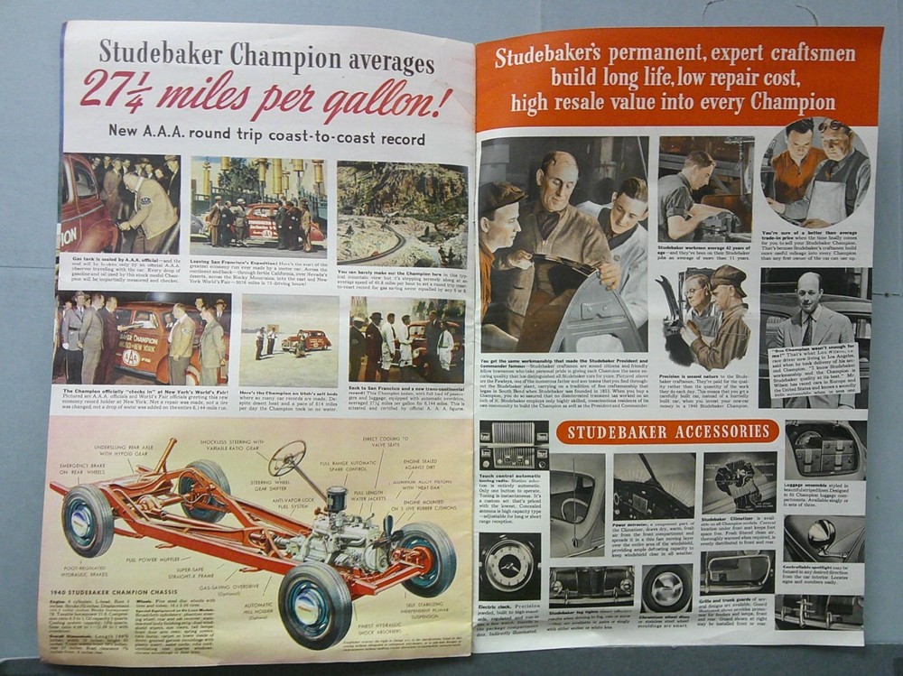 1940 Studebaker Champion Sales Catalog