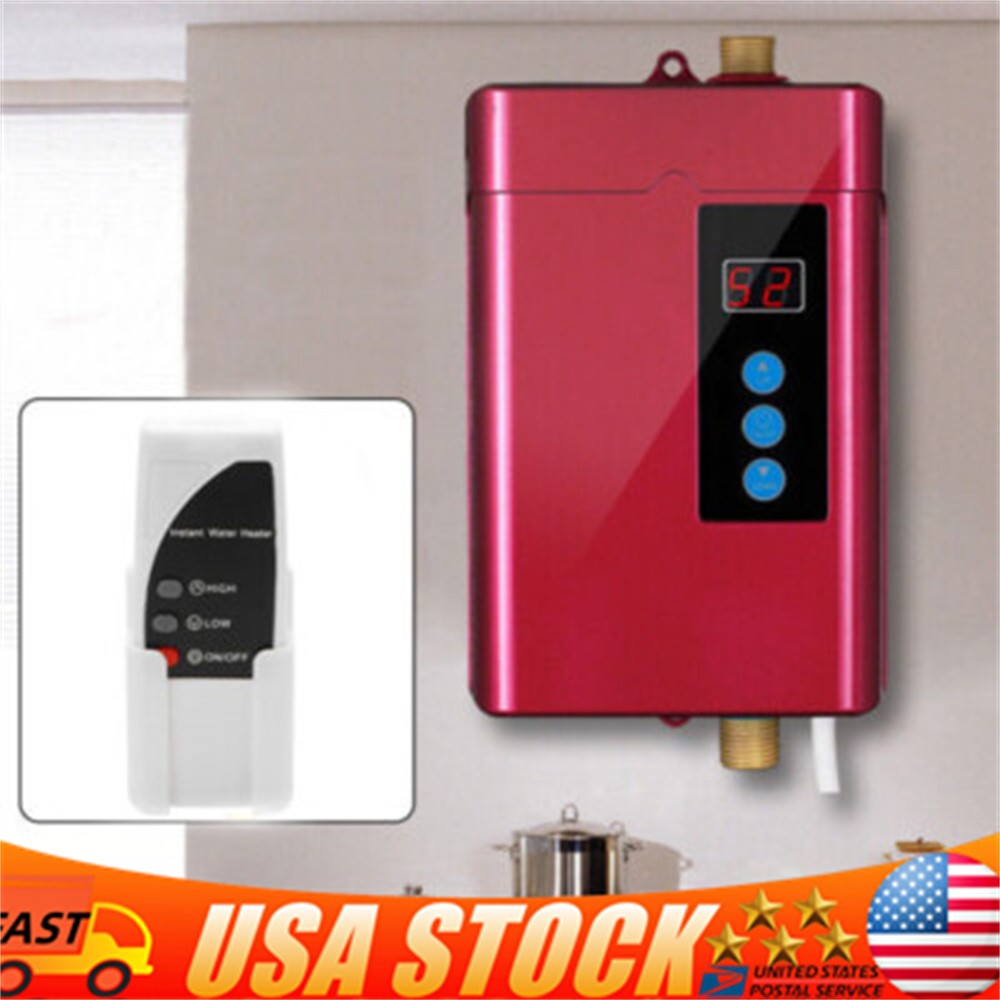 3000W Electric Under Counter Instant Hot Water Heater Mini Tankless Water Heater