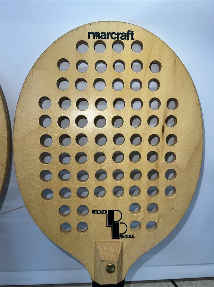 2 Vintage Marcraft Pitcher Paddles