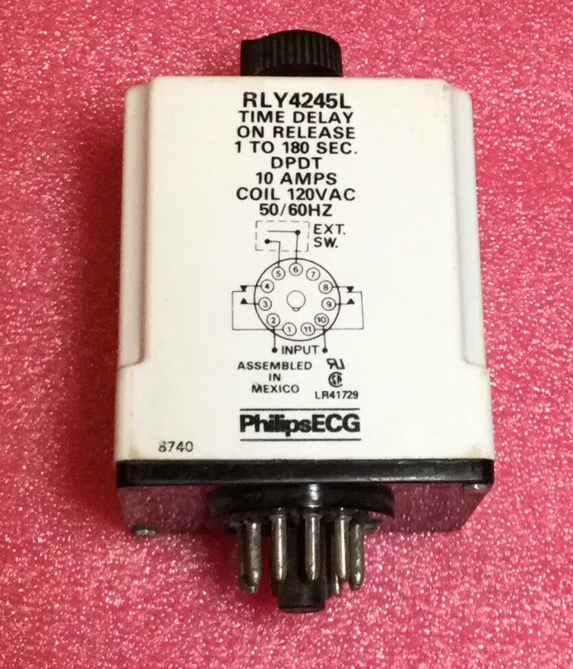 Phillips ECG RLY4245L Time Delay On Release 1 To 180 Sec