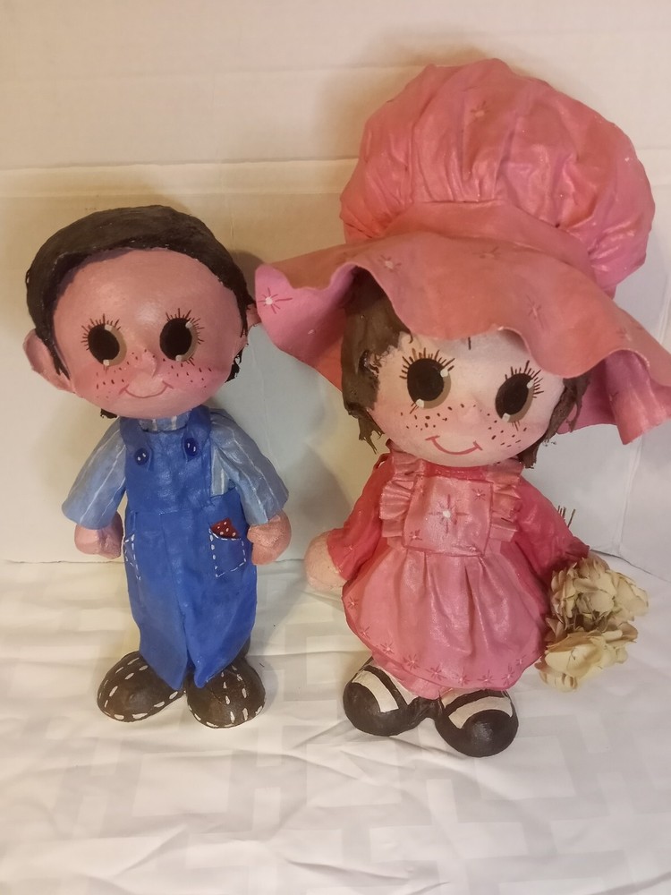 Vintage Dip N Drape Paper Mache Dolls