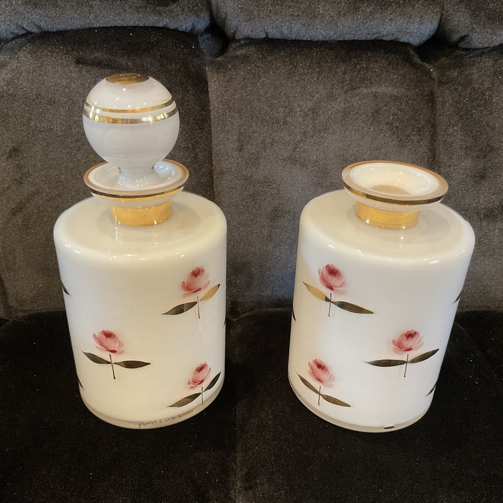 Regency Rose Chintz Perfume IRICE US Zone Germany 2 Empty Bottles Missing 1 Top