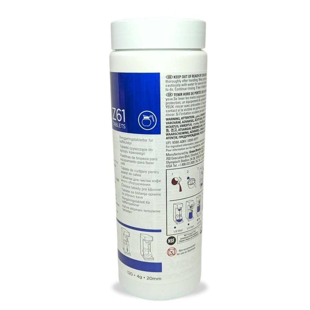 Urnex Tabz Coffee Brewer Cleaning Tablets - 120 Tablets