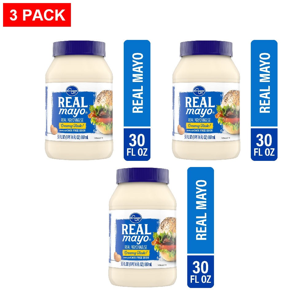 Kroger Real Mayo 30 fl oz - Pack of 3