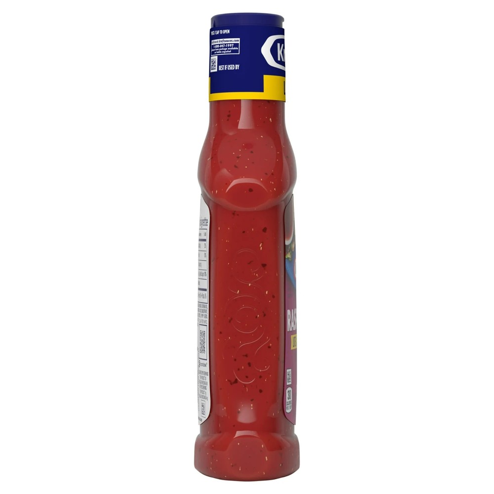 4 Pack Kraft Lite Raspberry Vinaigrette Salad Dressing, 16 fl oz Bottles