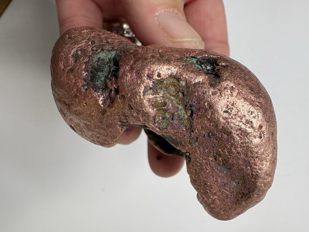 Pure Solid Native Michigan Float Copper Mineral Display Specimen Upper Peninsula