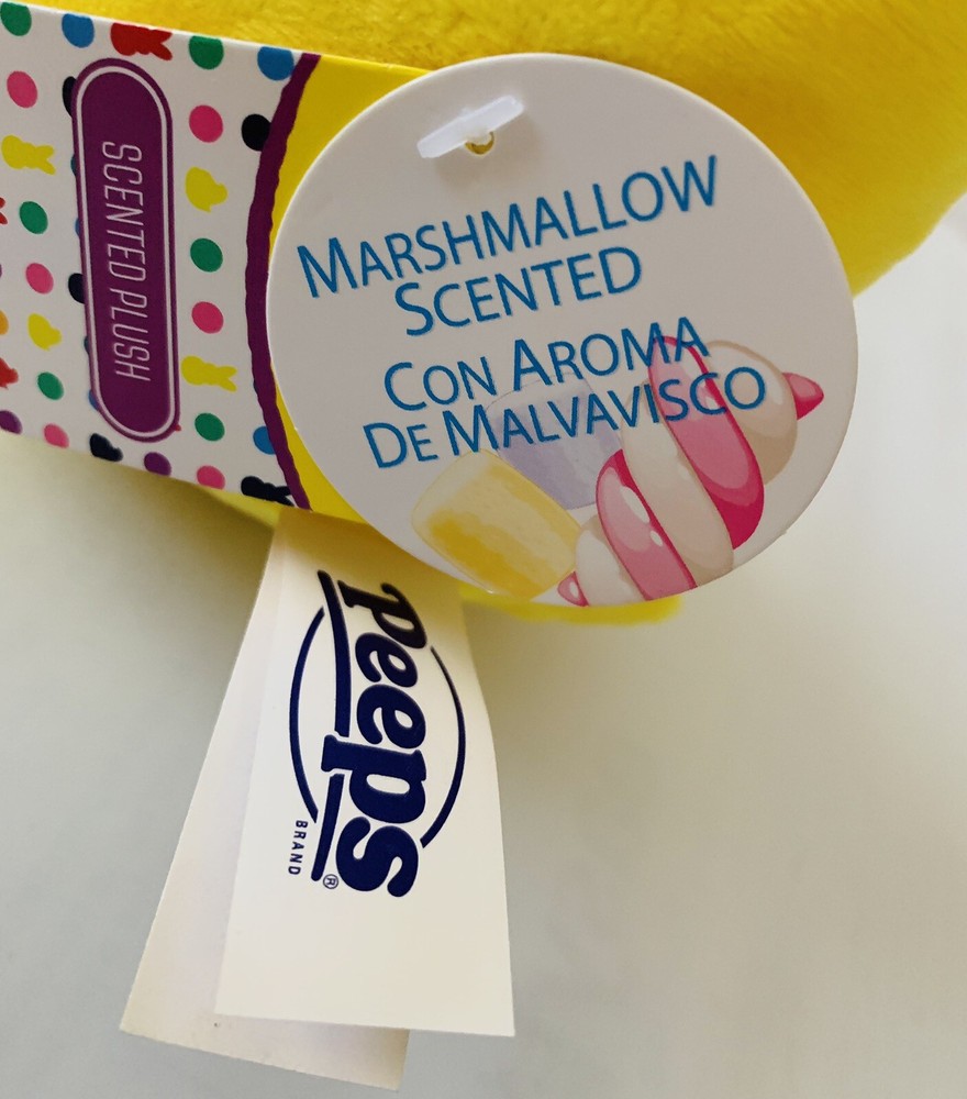 Peeps Yellow Chick Marshmallow Scented Soft Plush 5” Easter Toy