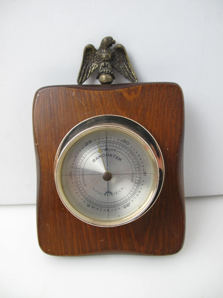 Vintage SPRINGFIELD INSTRUMENT HUMIDITY METER With EAGLE Made In U.S.A.
