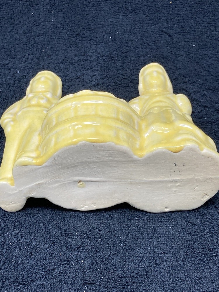 Litte Yellow Boy And Girl Planter
