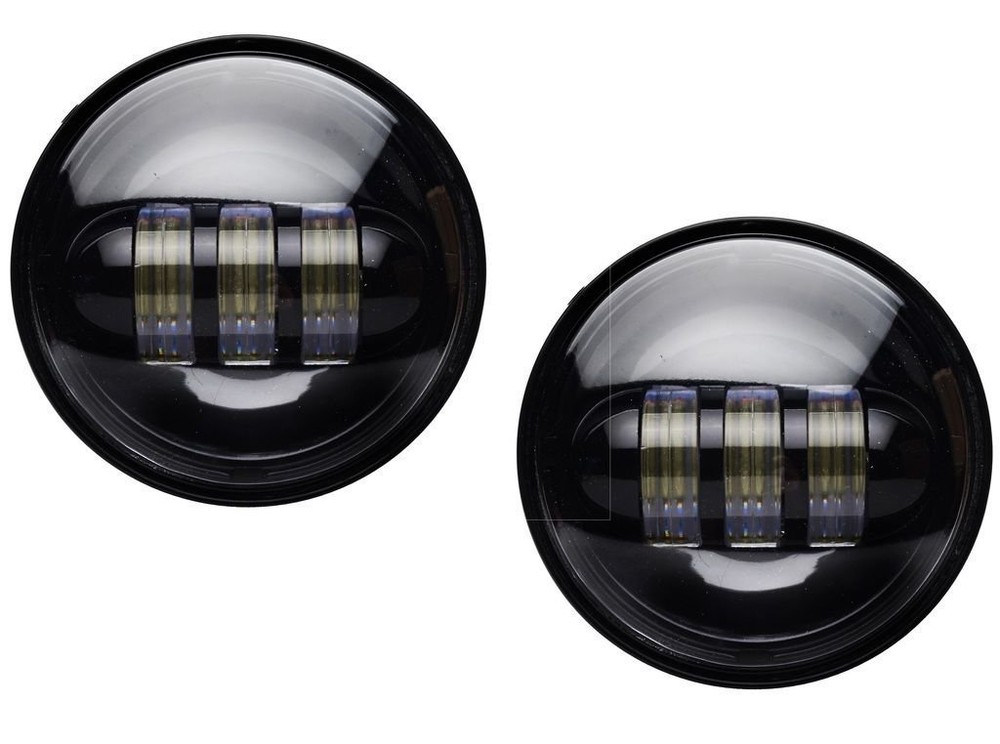 Eagle Lights Black 7" LED Headlight & Passing Light Kit Harley replacement