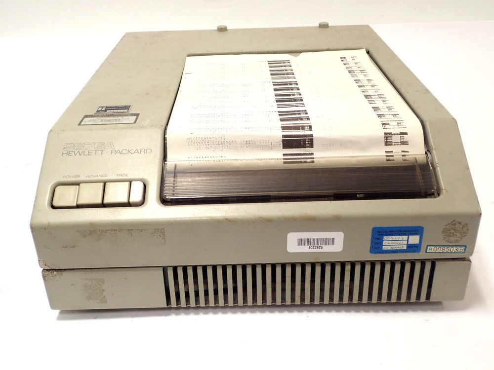 HP 9876A / AGILENT 9876A PRINTER PLOTTER VINTAGE!