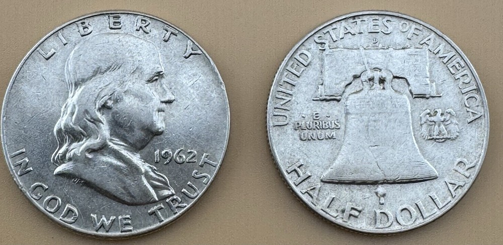 90% Silver Franklin Half Dollars Random Years