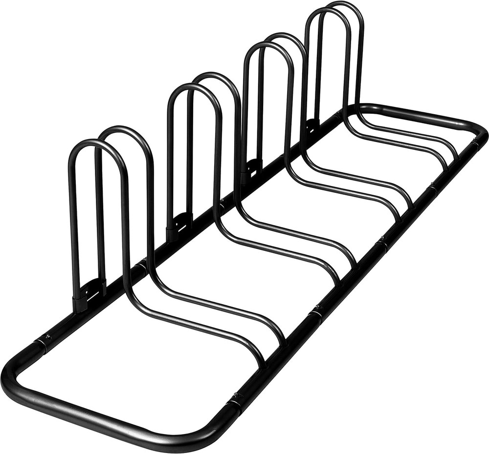 Universal Bike Storage Rack for 4 Bicycles - Adjustable and Space Efficient
