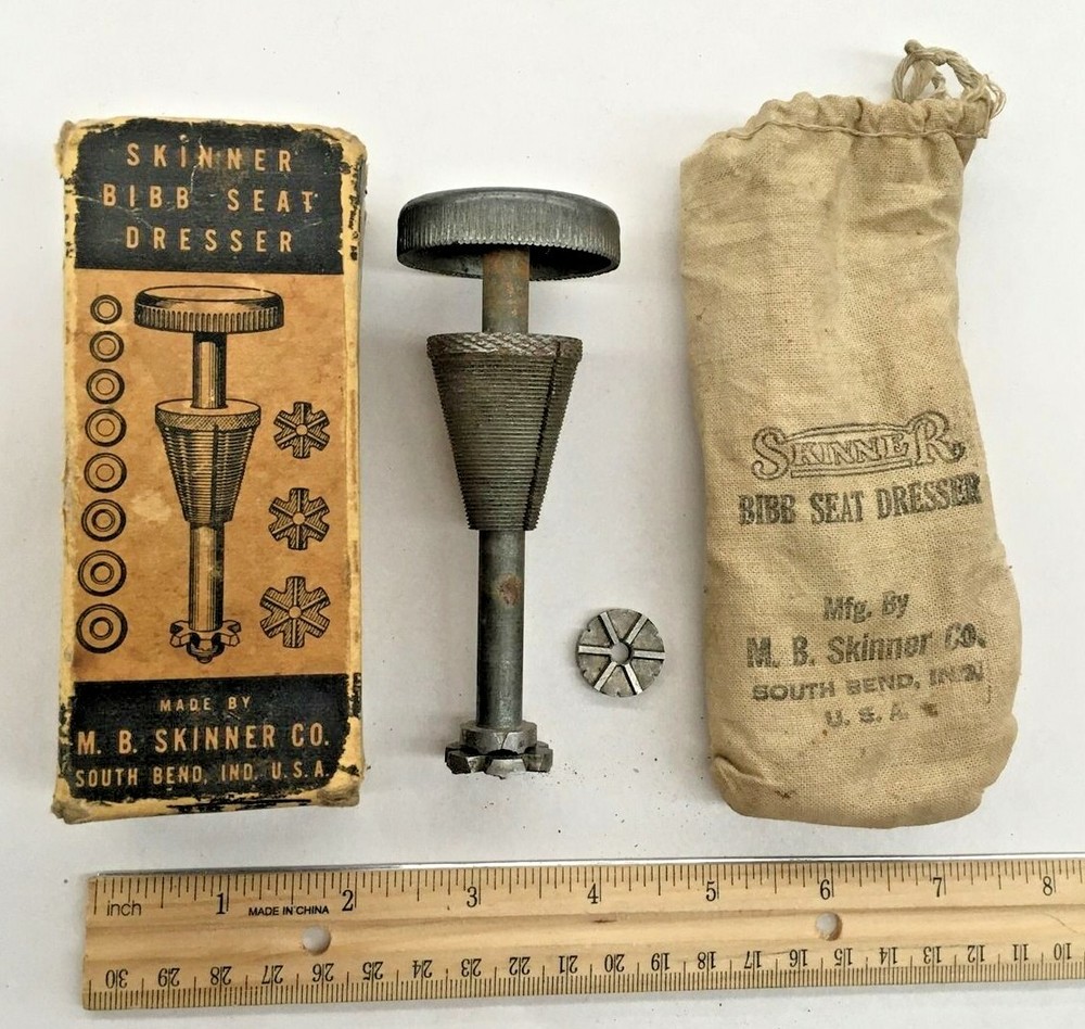 Skinner Bibb Seat Dresser Tool, Bag, Original Box
