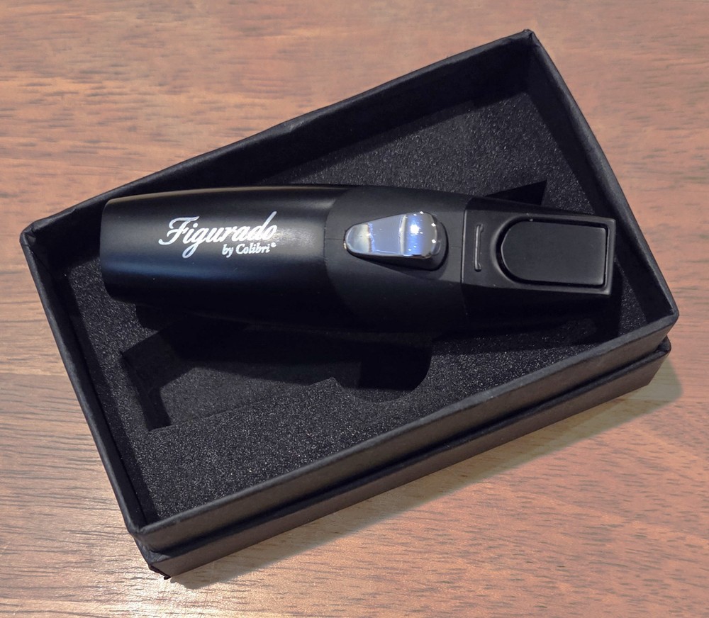 FIGURADO BY COLIBRI CIGAR QUANTUM LIGHTER, NEVER USED, PLEASE READ