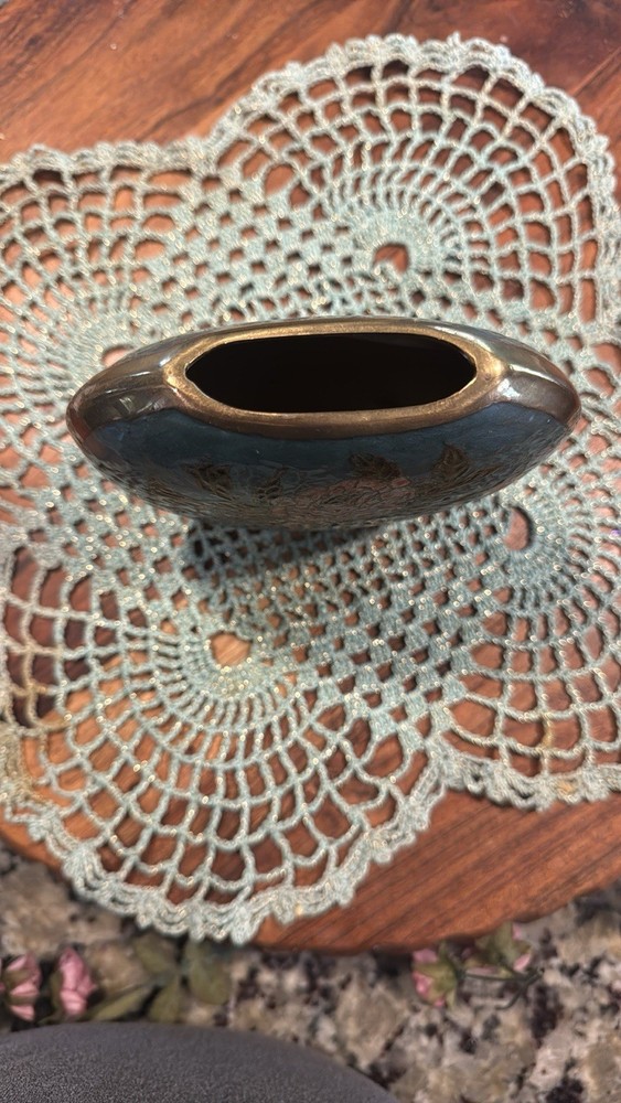 Cloissonne Floral Vase
