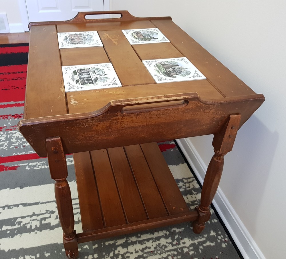 ANTIQUE PRIMITIVE COUNTRY SHERATON Coffee TABLE - RUSTIC