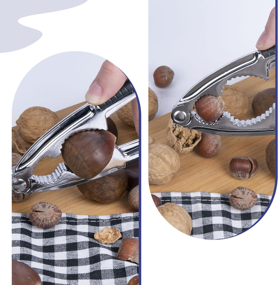 Heavy Duty Nut Cracker & Seafood Tool with Non-Slip Handle