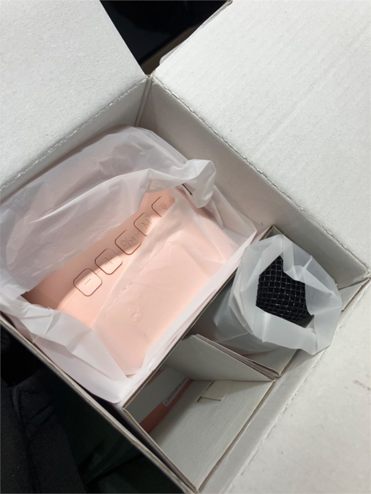 Pink Mini Portable Karaoke Machine With Wireless Microphone Tested & Working