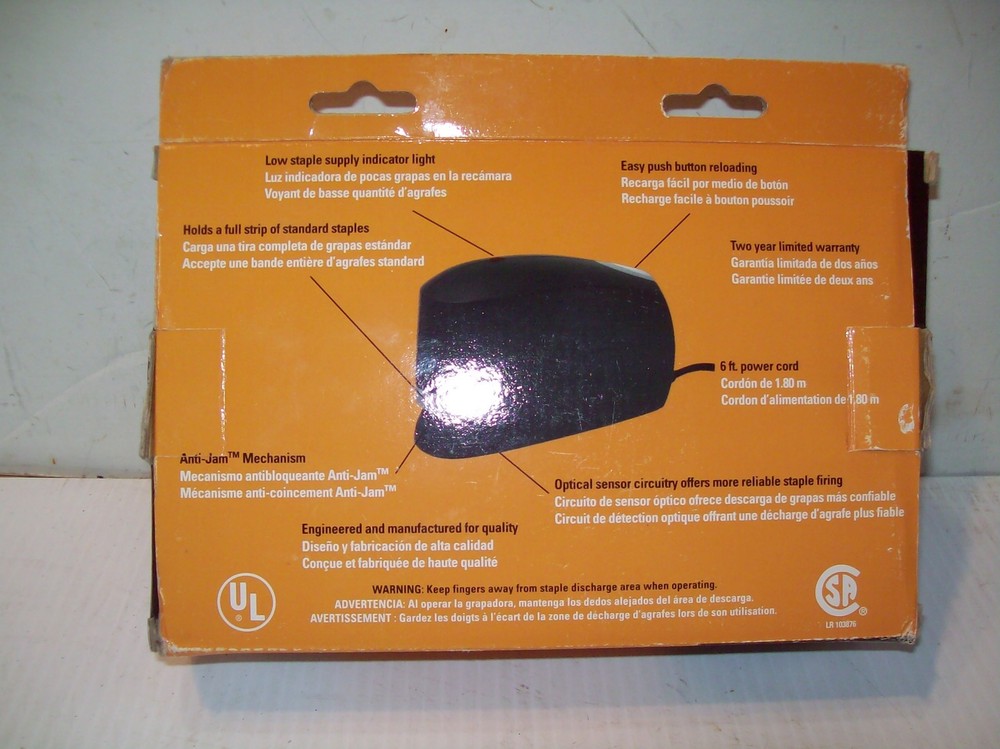 STANLEY BOSTITCH Electric Desktop Stapler Model 02210 NEVER USED EXCELLENT