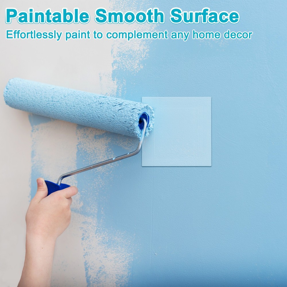 1-Pack Access Panel for Drywall, 4.1x4" Plastic Wall Hole Cover [White]