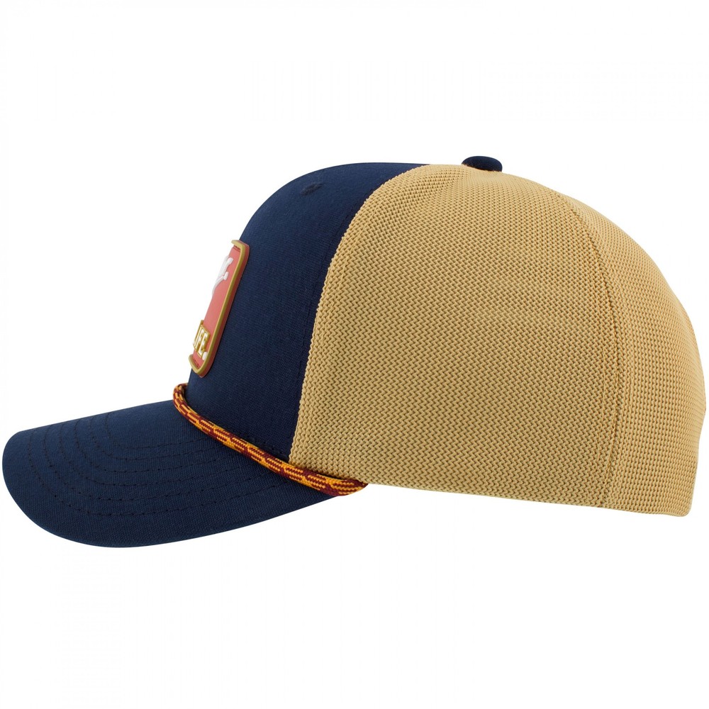 Miller High Life Blue Denim Snapback Hat Multi-Color