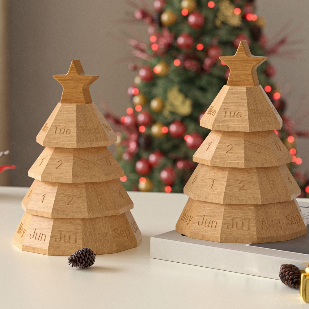 Christmas Tree Shaped Silicone Mould DIY Stackable Storage Box Mold for Jewelery