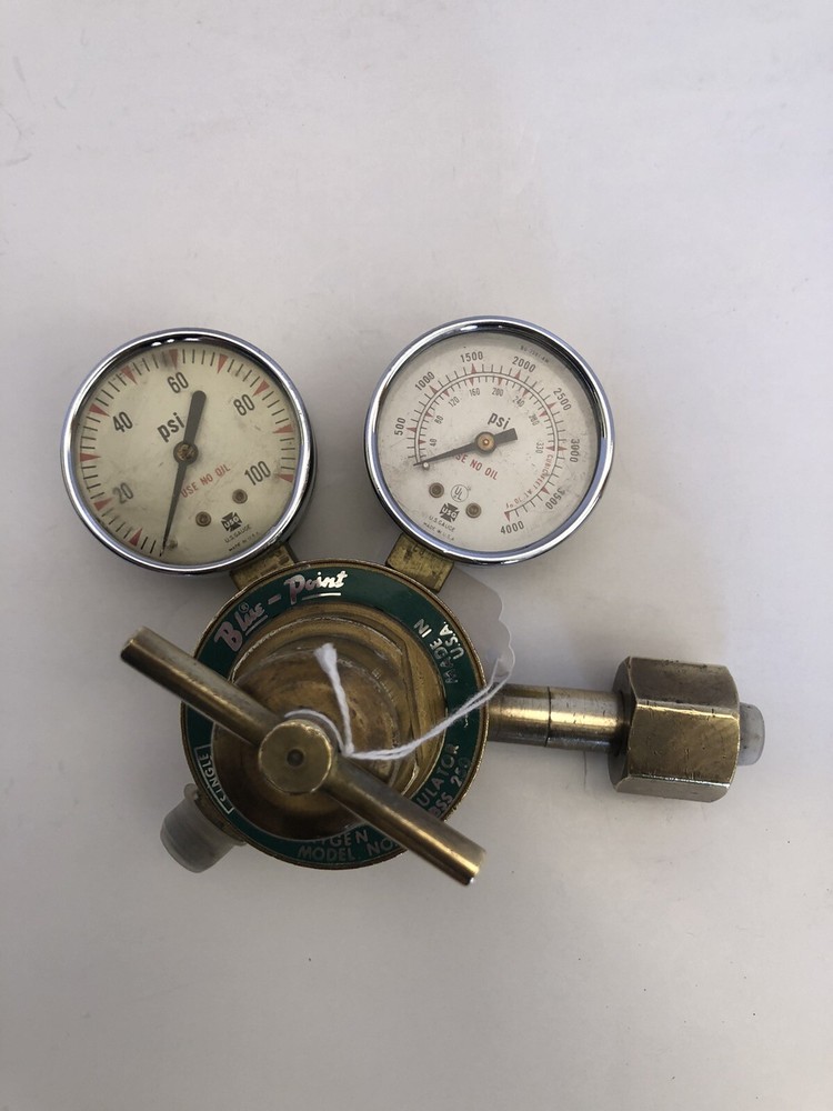 Vintage Oxygen Regulator. Snap On. Blue Point Model BSS250