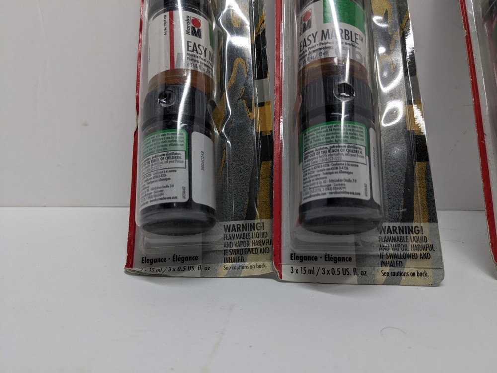Marabu Easy Marble 3 Pack Elegance (2) Fresh (1) Marbling Paint