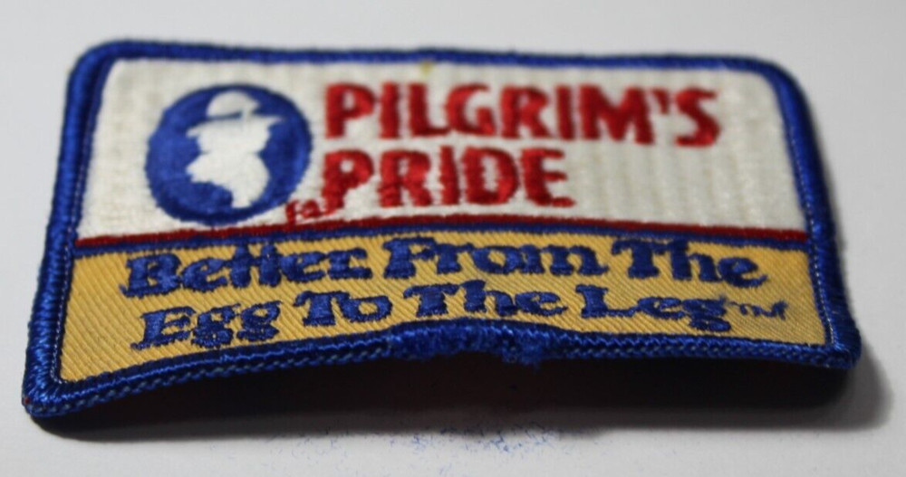 1980s Old Vintage Pilgrim's Pride Patch Chicken Patch Thanksgiving Pilgrim Patch