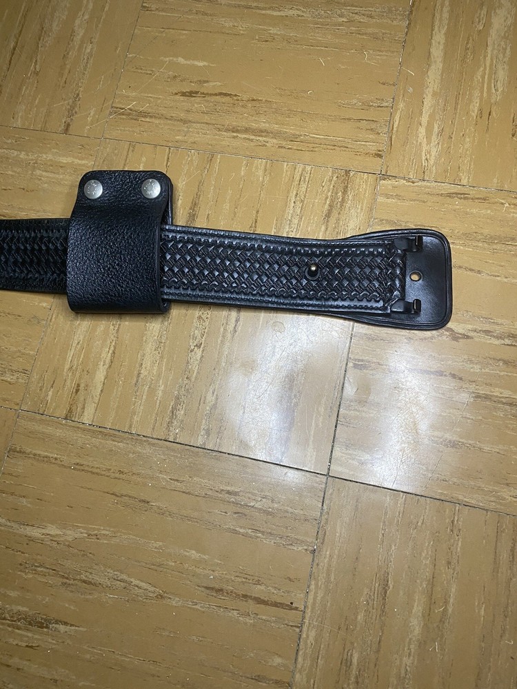 Black Basketweave Duty Belt, with Accessories