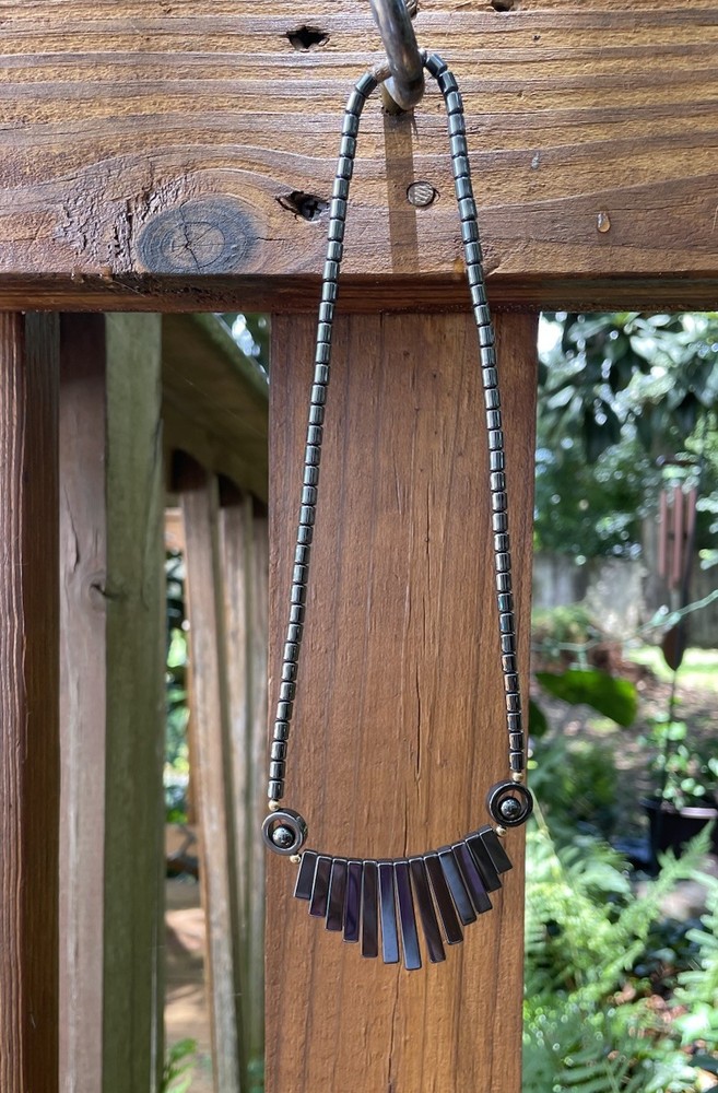 Vintage Hematite 18” Necklace