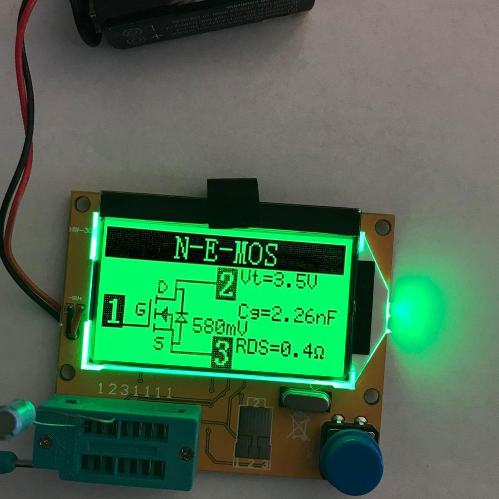 Digital LCD Component Tester Transistor Diode Capacitor Resistor Inductor Meter