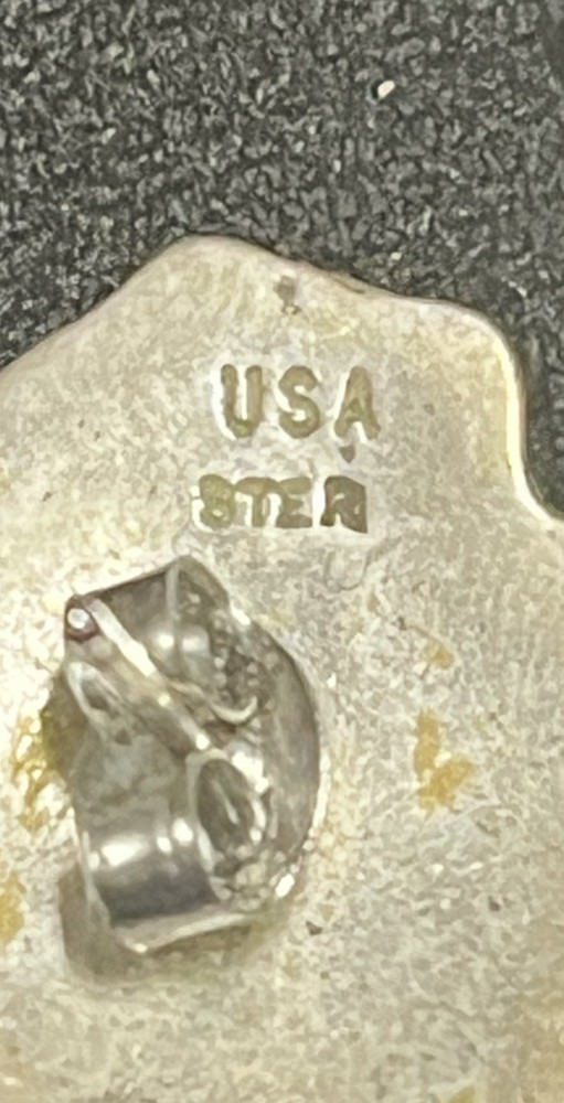 Sterling Silver Southwest Bear Earrings