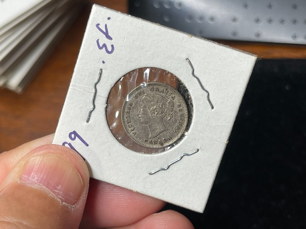 1899 Canada 5 Cents Great Condition Silver Coin