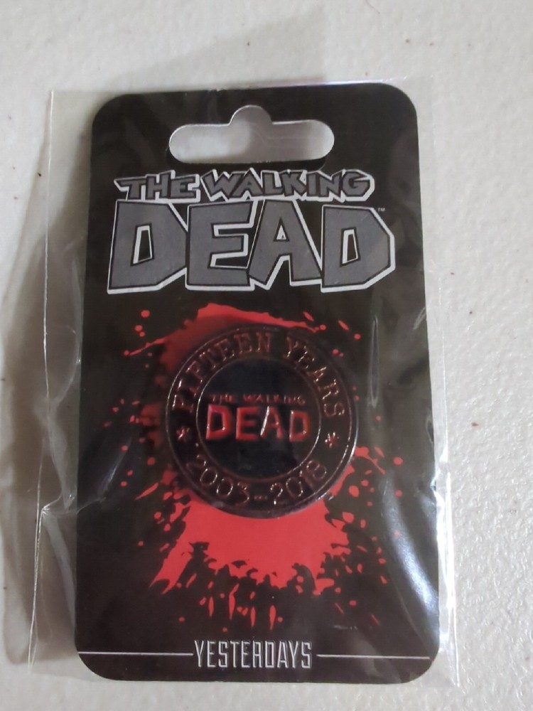 THE WALKING DEAD : 15th Anniversary YESTERDAYS Logo PIN - SKYBOUND