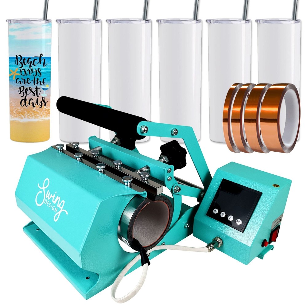 Swing Design 20oz & 30oz Tumbler Press Bundle  - Turquoise