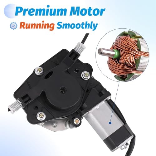 Rear Left Driver & Right Passenger Side Power Window Regulator with Motor