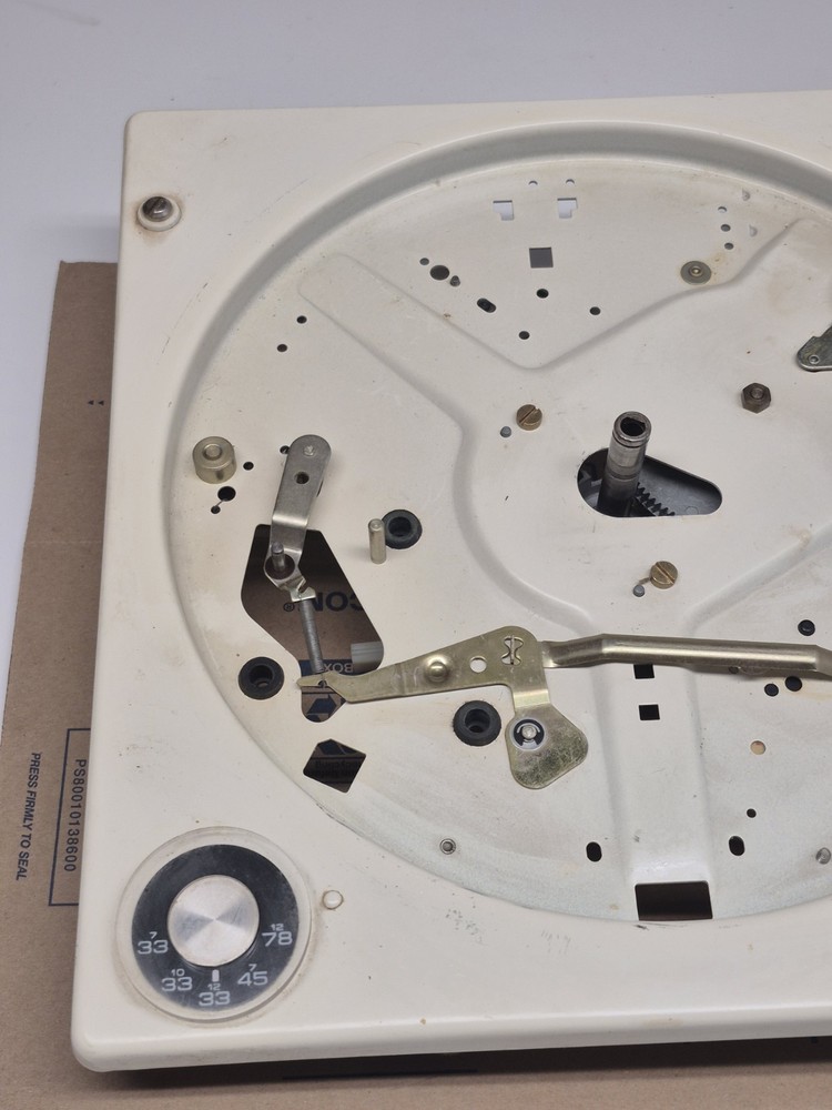 Garrard Zero 92 Turntable Record Player White Deck Chassis Parts