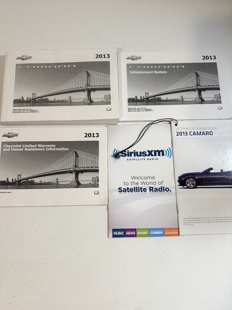 2013 Chevrolet Camaro Owners Manual Set