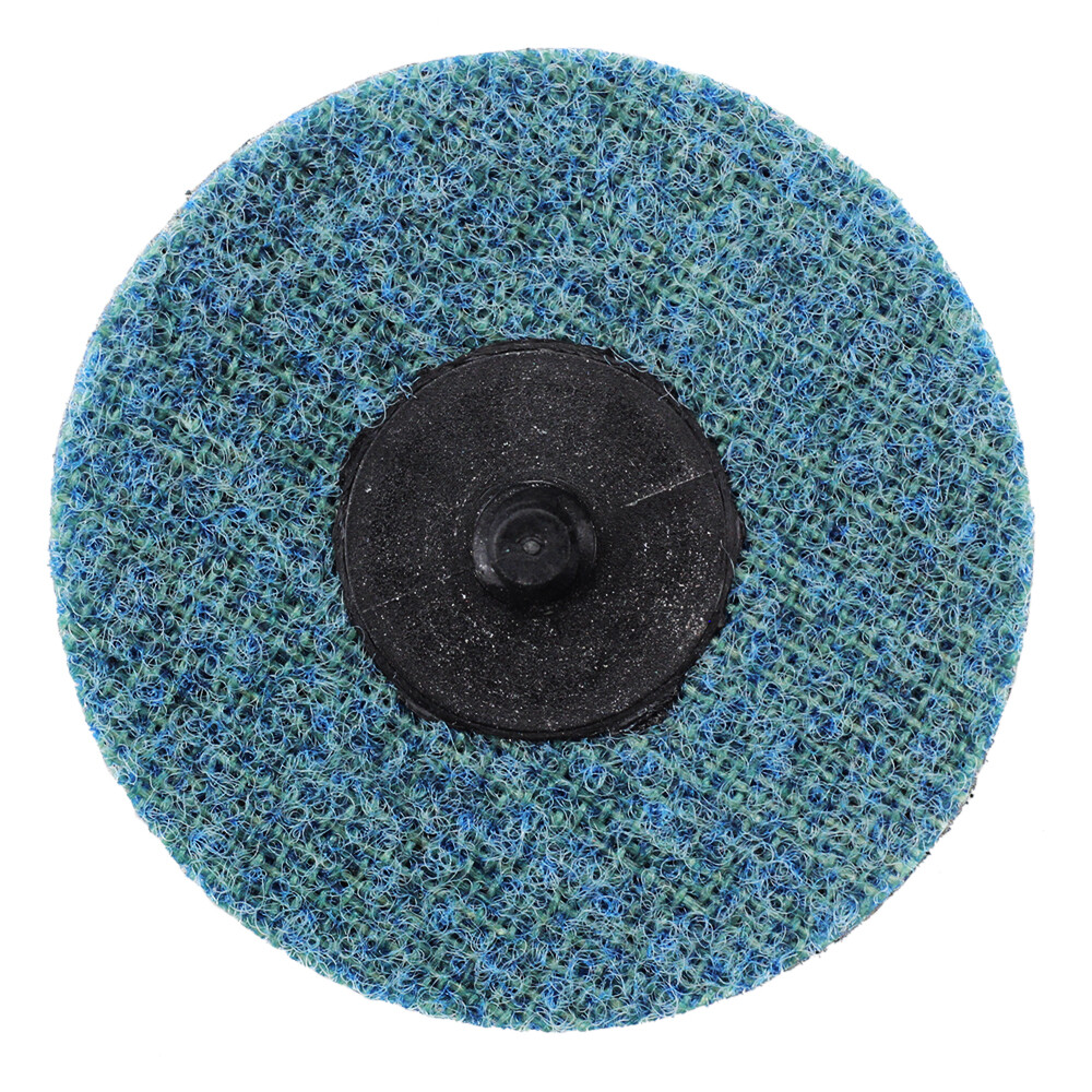 25 Pack - 3" Roloc Surface Conditioning Discs Fine - Blue Quick Change Prep Pads